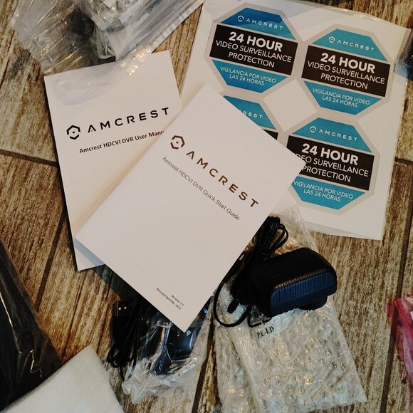 AMCREST Security System 1TB Hard Drive Included, 4 cameras Weather proof, NIGHT - Picture 8 of 15